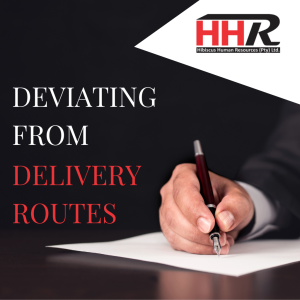 Deviating from Delivery Routes