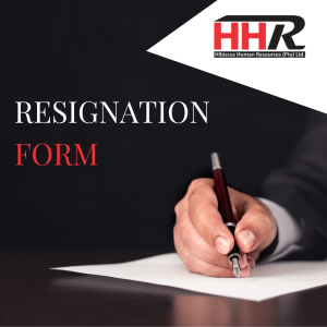 Resignation Form