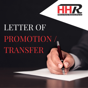 Letter of Promotion / Transfer