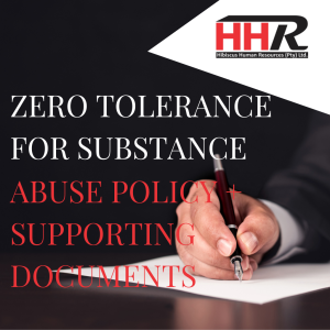Zero Tolerance for Substance Abuse Policy + Supporting Documents